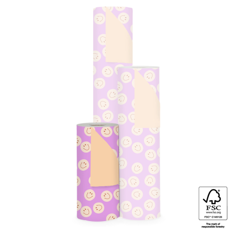 P15.335.030 Inpakpapier - Smile Pink - Peach