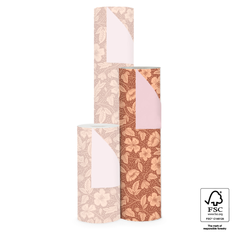 P15.347.050 Inpakpapier - Poppy Chocolate - Pink