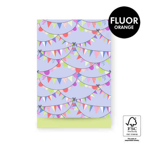 P43.331.017 Cadeauzakjes - Party Guirlande Sky - Lime - 17 x 25 cm