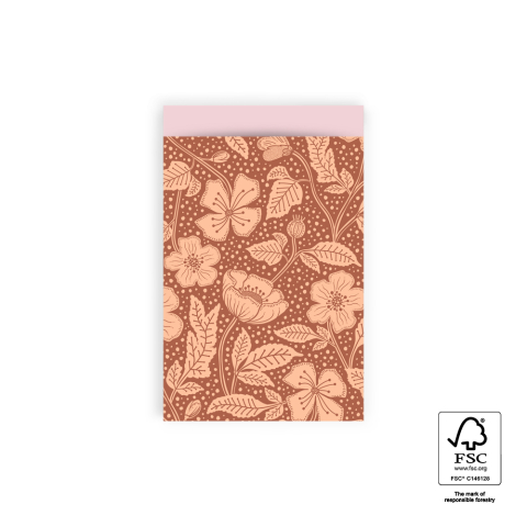 P43.347.012 Cadeauzakjes - Poppy Chocolate - Pink - 12 x 19 cm