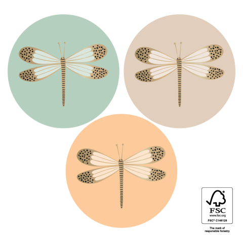 P74.421.250 Stickers Multi - Insects Gold