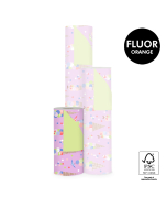 P15.330.030 Inpakpapier - Ice Confetti Pink - Lime