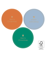 P39.146.250 X-mas Stickers Multi - Text Merry Christmas Gold
