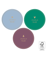 P39.148.250 X-mas Stickers Multi - Texte Joyeux Noël Gold