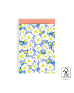 P43.260.017 Cadeauzakjes - Daisy Blue - Salmon - 17 x 25 cm