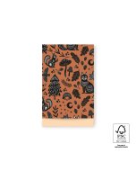 P43.315.012 Cadeauzakjes - Nature Animals Cognac - Peach - 12 x 19 cm