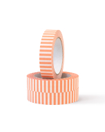 P63.116.025 Paper Tape Small - Stripe - Salmon